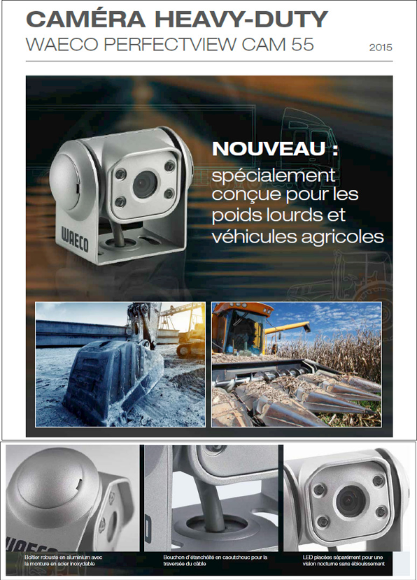 Kit PRO Ecran 7" + Caméra  IP69K + cable 20 m